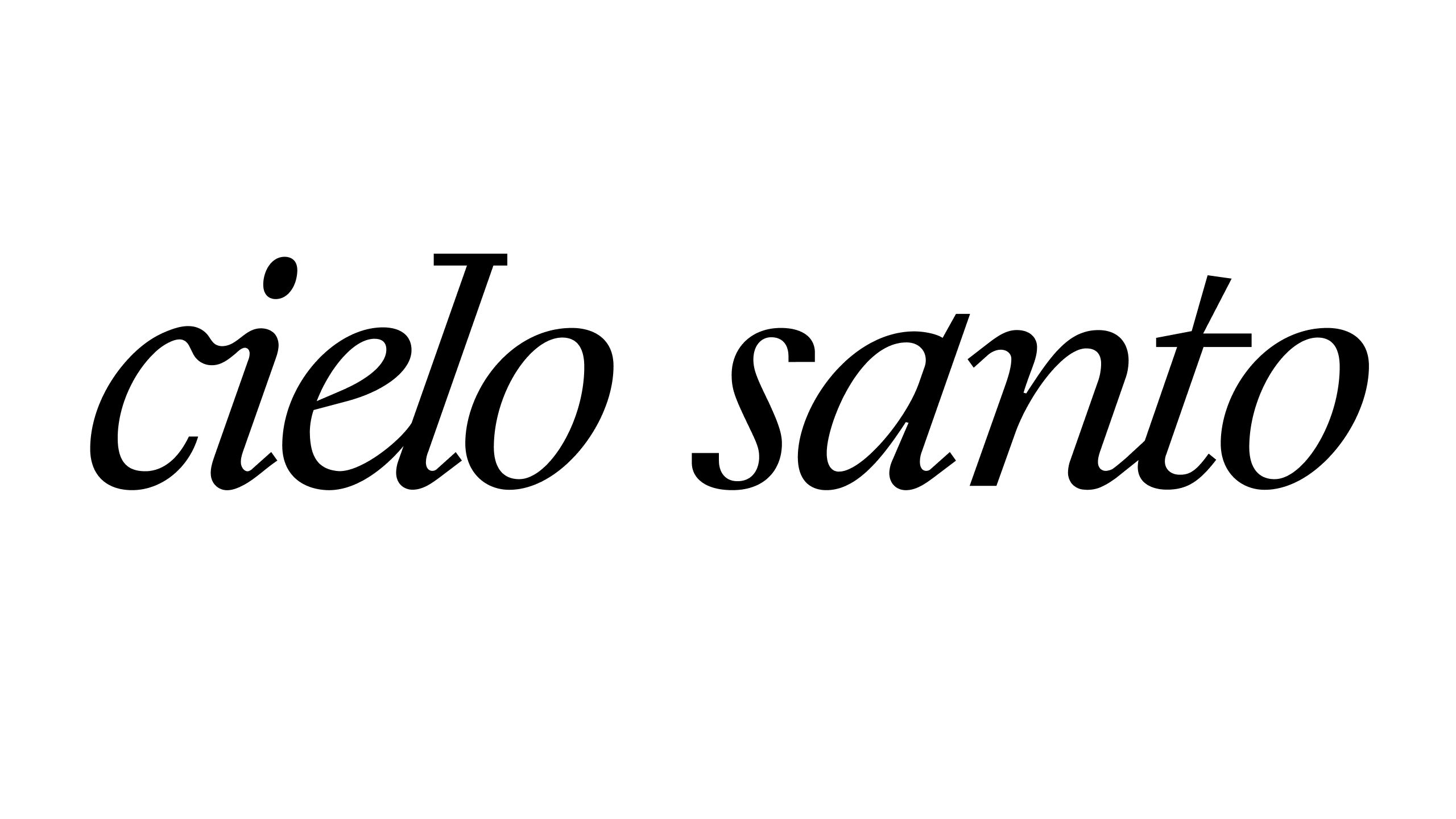 Cielo Santo — Logotype and Editorial Design